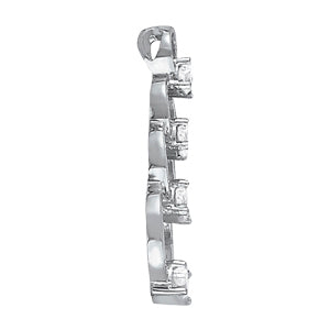Platinum Diamond Journey Pendant