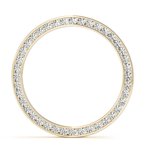 18K Yellow Gold Diamond Circle Pendant