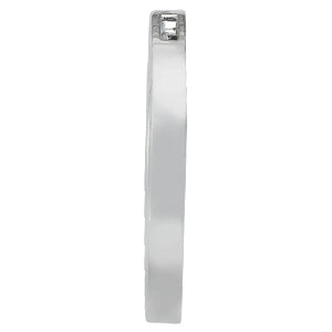14K White Gold Multi-Diamond Circle Pendant