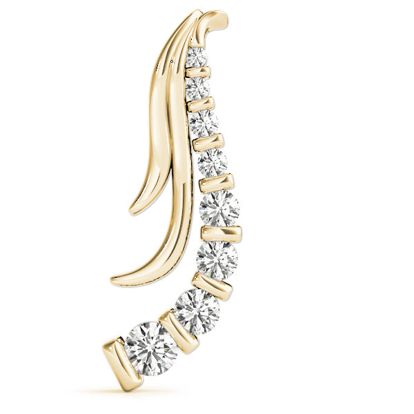 18K Yellow Gold Diamond Journey Pendant