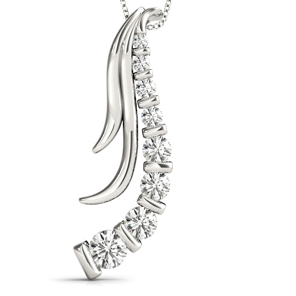 Platinum Lab Diamond Journey Pendant