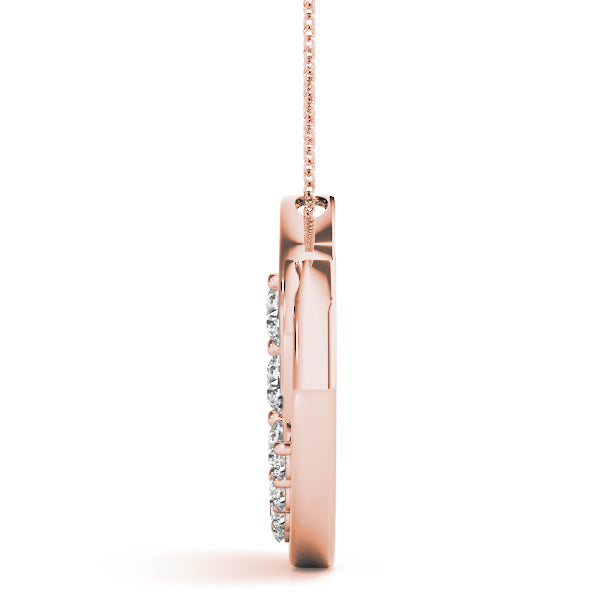 Rose Gold Lab Diamond Journey Pendant