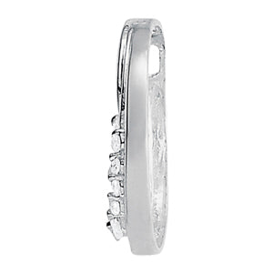18K White Gold Diamond Journey Pendant