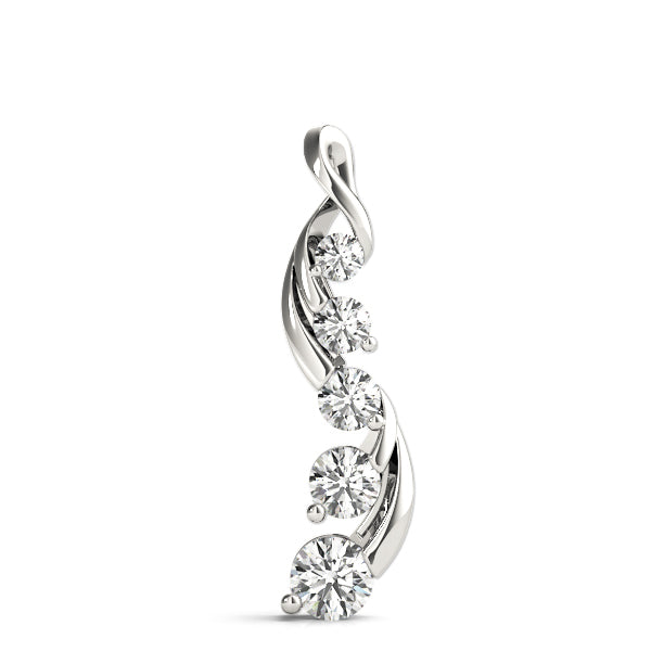 Platinum Diamond Journey Pendant