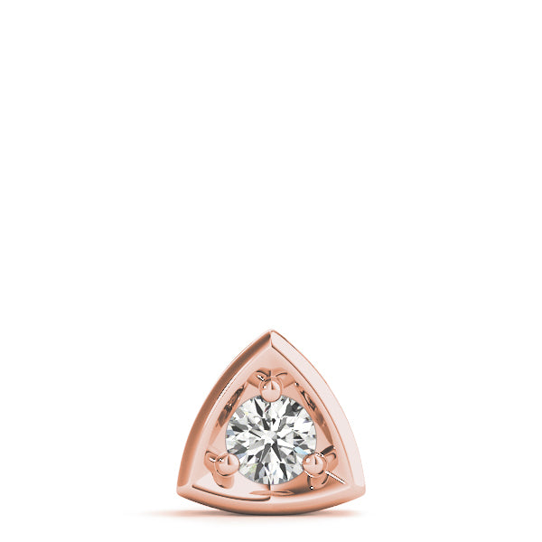 1 CT Lab Diamond Rose Gold Solitaire Pendant