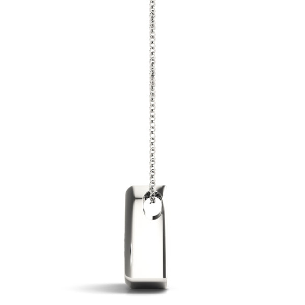 1 CT Lab Diamond 14K White Gold Pendant