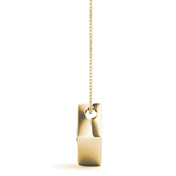 1 Carat Lab Diamond 14K Yellow Gold Pendant