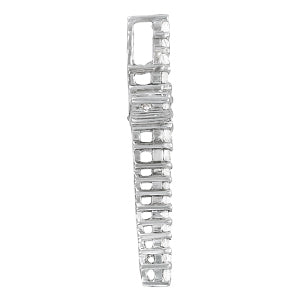 18K White Gold Diamond Religious Cross Pendant