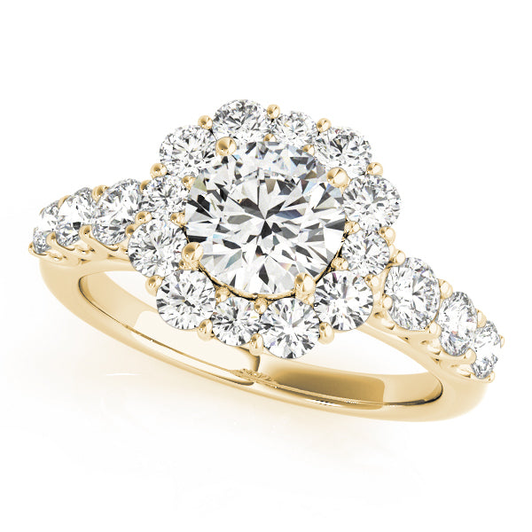 Style# 50593-E Halo Diamond Engagement Ring