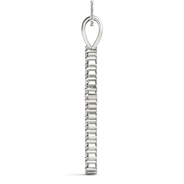 White Gold Diamond Cross Pendant | Religious Jewelry