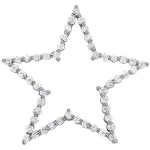White Gold Multi-Diamond Fashion Pendant