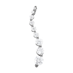 Round Diamond Journey Pendant