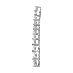 14K White Gold Lab Diamond Journey Pendant