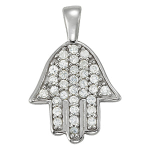 White Gold Diamond Religious Cross Pendant