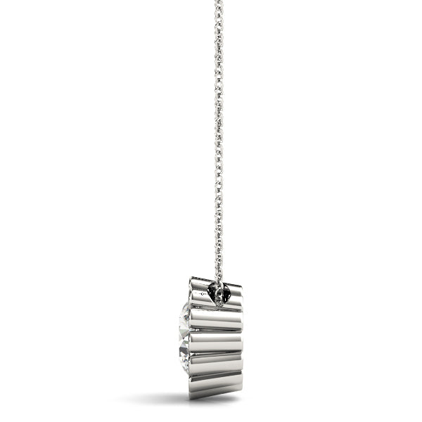 1.0 CT Round Diamond Solitaire Pendant