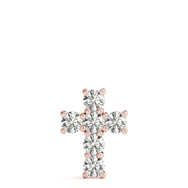 14K Rose Gold Diamond Fashion Pendant