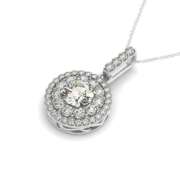 Halo Diamond Pendant