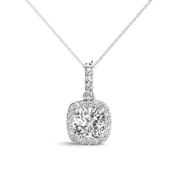 Diamond Lab Grown Halo Pendant