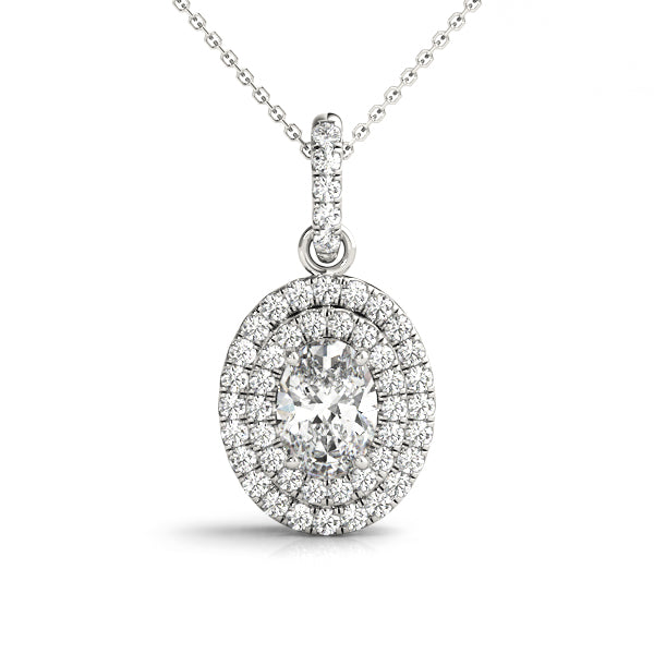 Diamond Halo Pendant