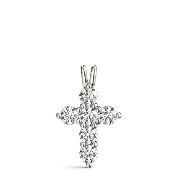 Platinum Diamond Cross Pendant