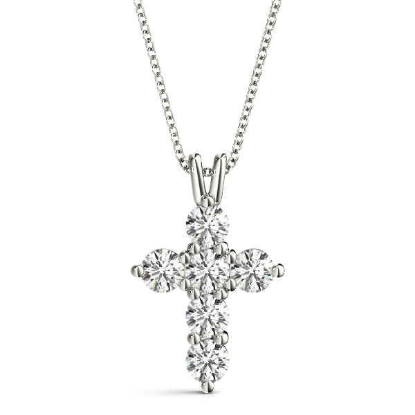 Platinum Diamond Cross Pendant