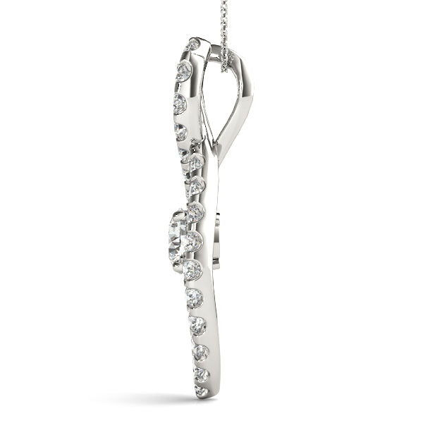 Lab Diamond Round Multi-Stone Pendant