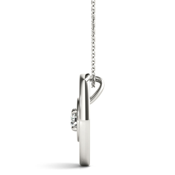 0.1CT Round Diamond Solitaire Pendant