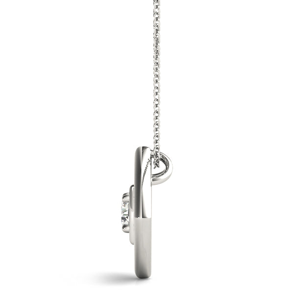 18K White Gold 0.35CT Lab Diamond Pendant