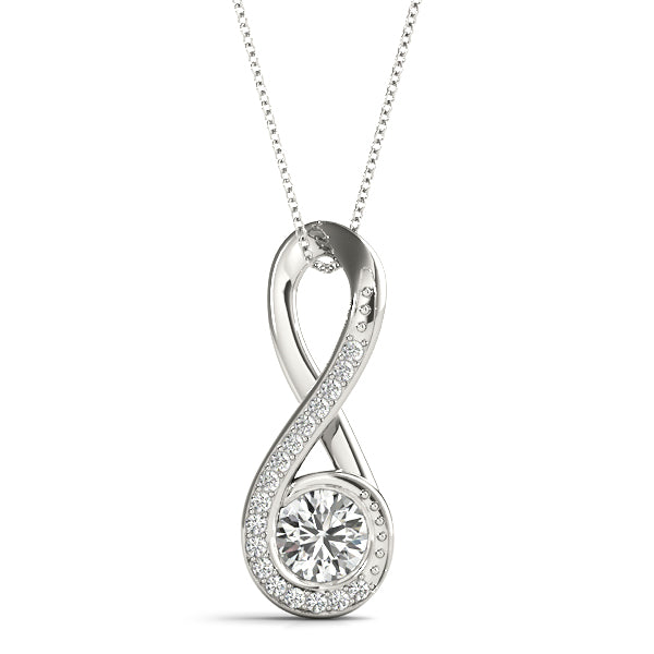 Platinum Lab Diamond Fashion Pendant