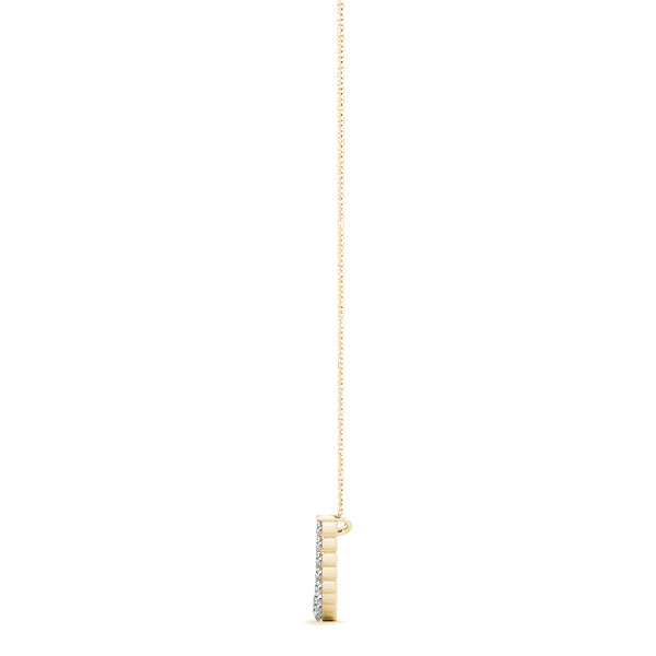 14K Yellow Gold Lab Diamond Pendant