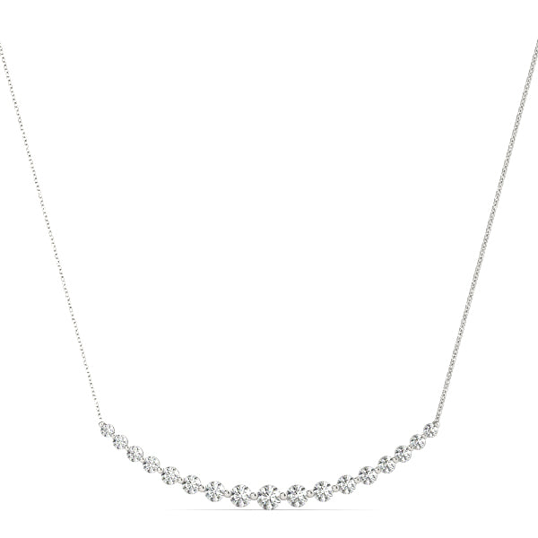 Lab Diamond Round Multi-Stone Pendant
