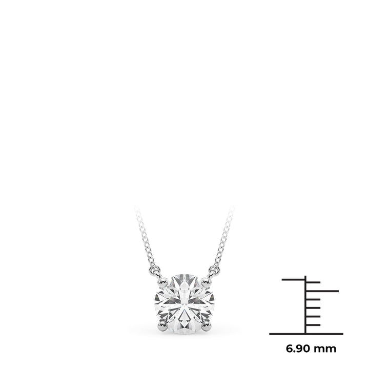 1.0 CT Round Diamond Solitaire Pendant