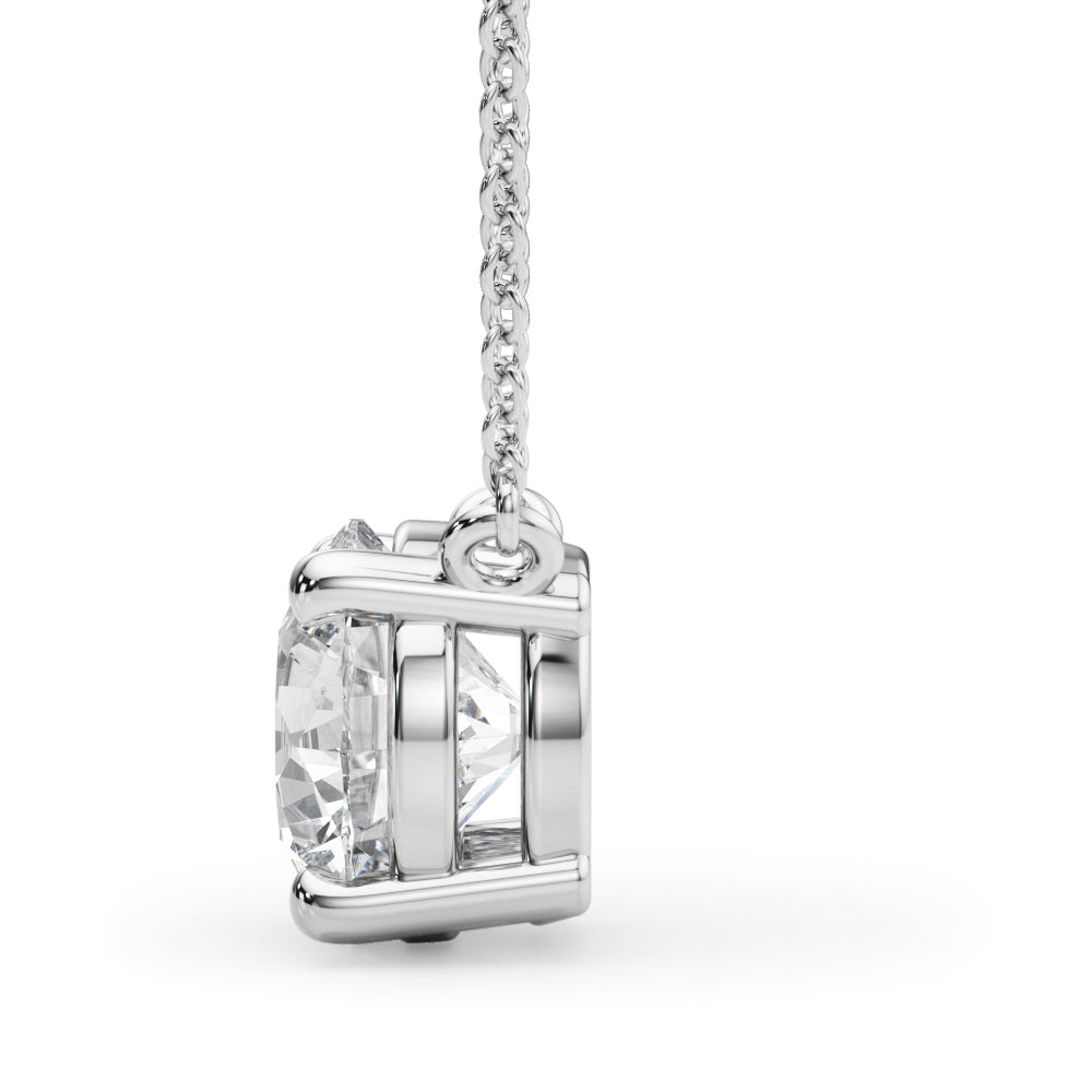 1.0 CT Round Diamond Solitaire Pendant
