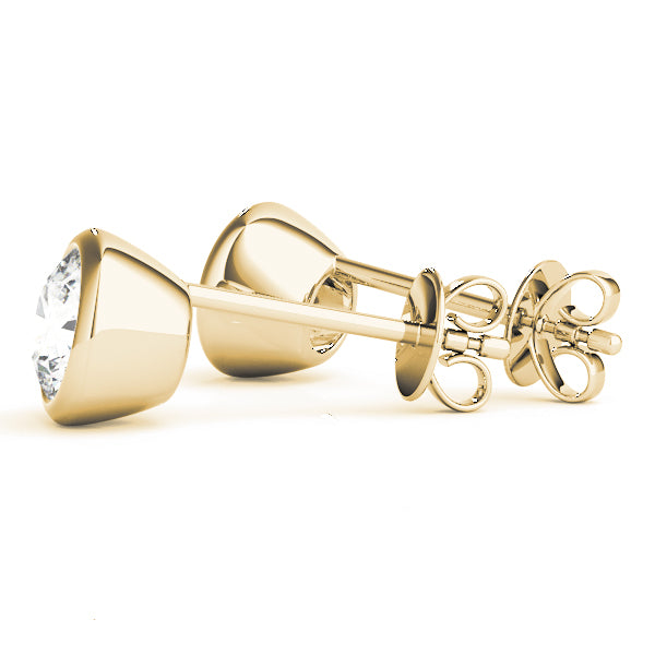 18K Yellow Gold Lab Diamond Stud Earrings