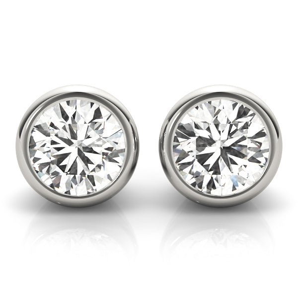 18K White Gold 0.07ct Lab Diamond Stud Earrings