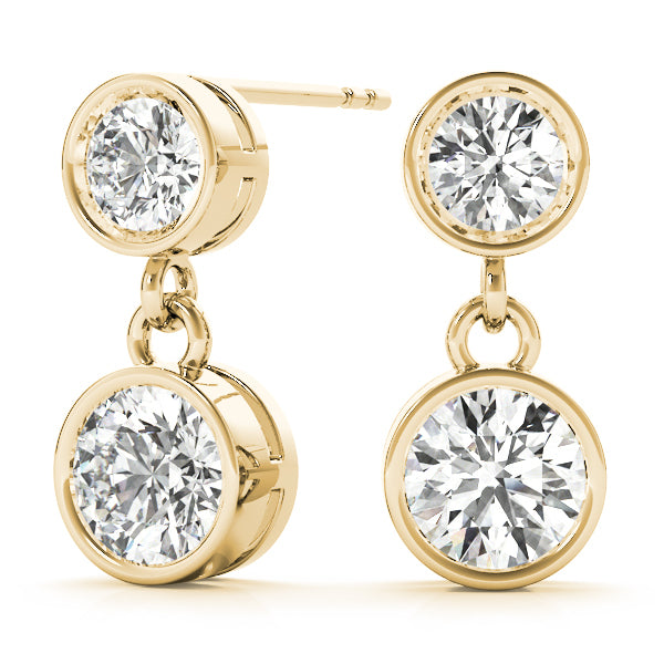 14K Yellow Gold Diamond Stud Earrings 0.25ctw