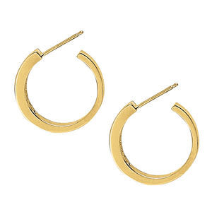 Platinum White Diamond Hoop Earrings
