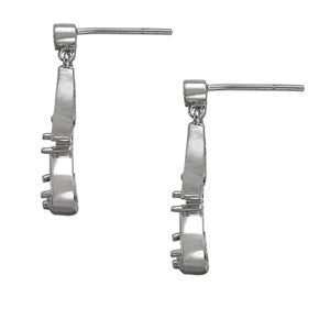 White Gold Lab Diamond Stud Earrings 0.35 CTTW