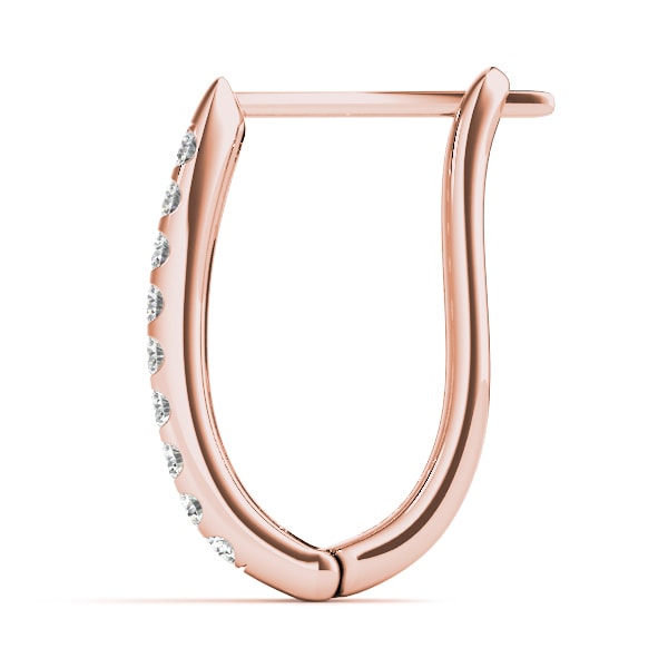 EARRINGS HOOP EARRINGS J-HOOPS Complete per pair.