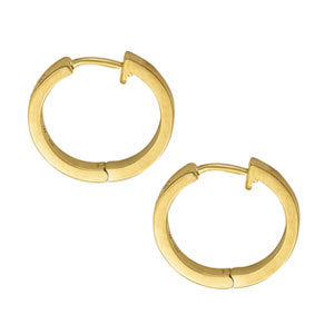 Round Diamond 10-Stone Hoop Earrings