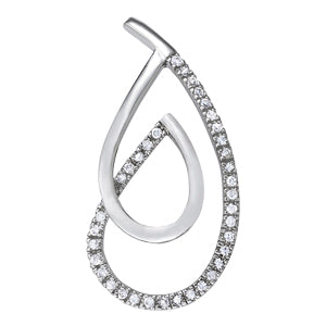 White Gold Lab Diamond Cluster Earrings