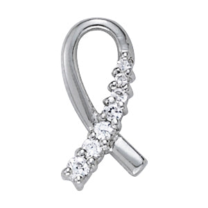 White Gold Lab Diamond Stud Earrings - Elegant Pair