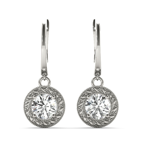 0.5ct Lab Diamond White Gold Stud Earrings