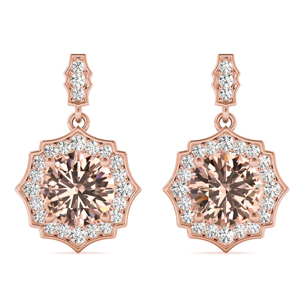 Rose Gold Lab Diamond Stud Earrings