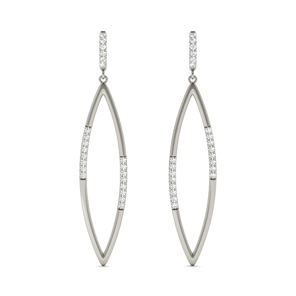 Lab Diamond Round Stud Earrings