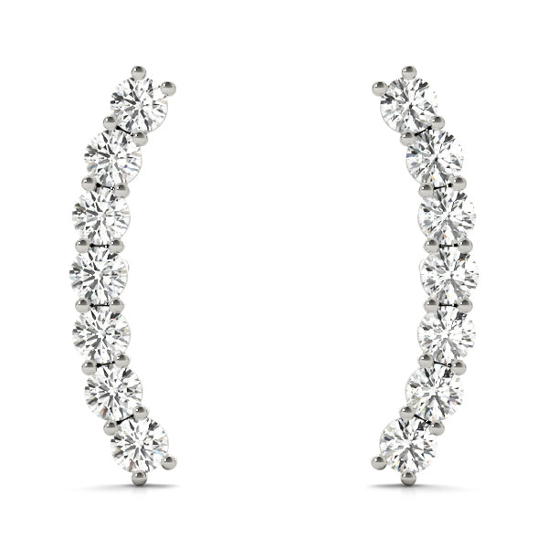 5 Stone Lab Diamond Earring Jackets