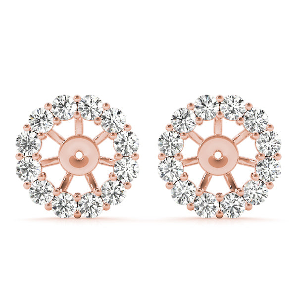 18K Rose Gold Lab Diamond Earring Jacket
