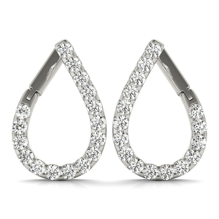 Lab Diamond Round 16-Stone Earrings