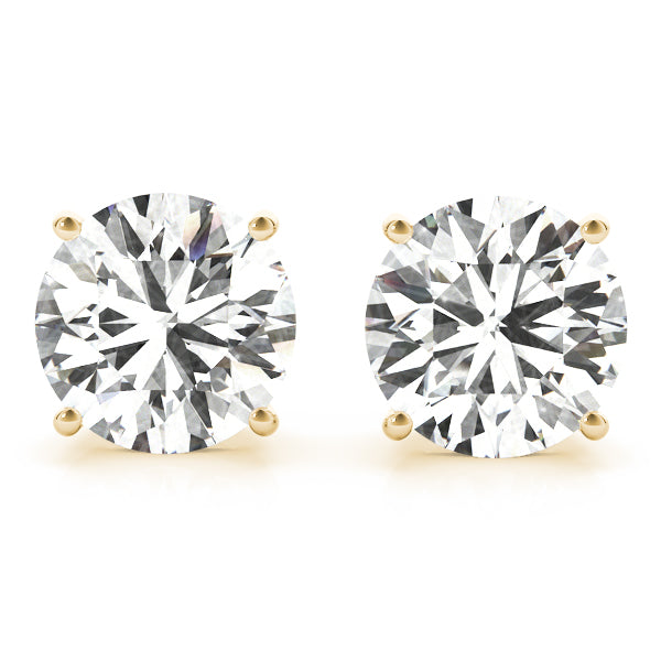 14K Yellow Gold 0.75 CTTW Lab Diamond Studs