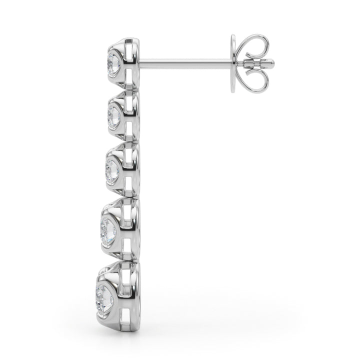 Round Diamond Stud Earrings